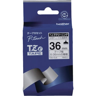 【CAINZ-DASH】ブラザー販売 Ｔｚｅテープ　クリーニングテープ／３６ｍｍ TZE-CL6【別送品】
