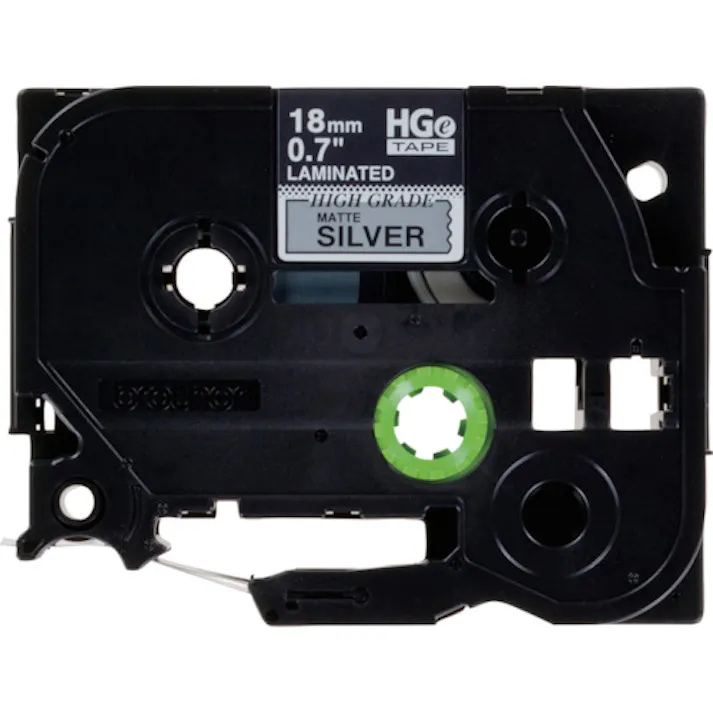 【CAINZ-DASH】ブラザー工業 HGEテープ 黒文字/銀(つや消し)/18mm HGE-M941V【別送品】