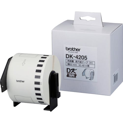 ブラザー販売 DKテープ(QLシリーズ用)幅62mm無定長(弱粘着タイプ) DK-4205 ラベルプリンタ用テープカートリッジ ブラザー販売 DKテープ(QLシリーズ用)幅62mm無定長(弱粘着タイプ) DK-4205 ラベルプリンタ用テープカートリッジ