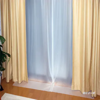 断熱カーテンライナー 採光タイプ 巾100×丈225cm 2枚入 ホワイト