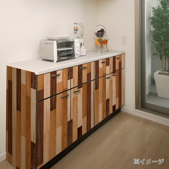 装飾デコシート DEC-09 寄せ木 80丈