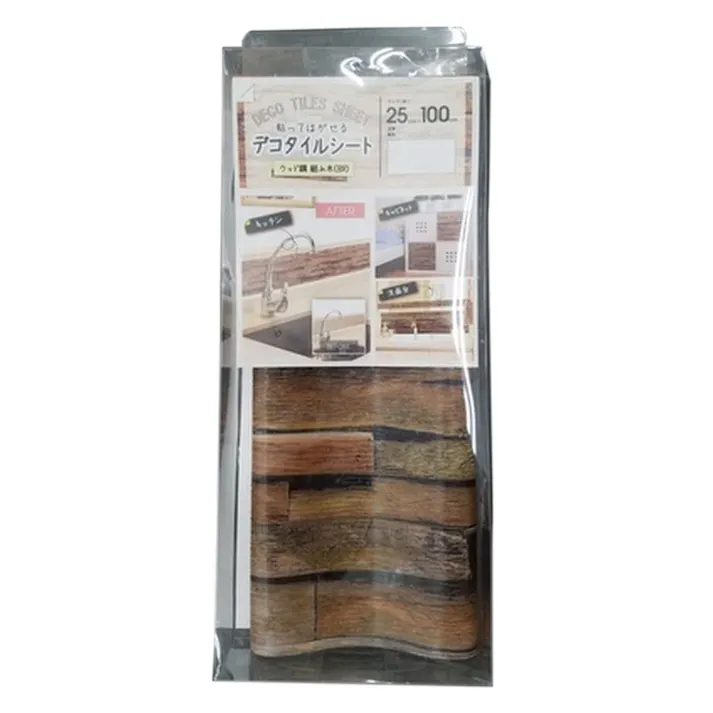 デコタイル DGT-04 組木BR 25×100cm