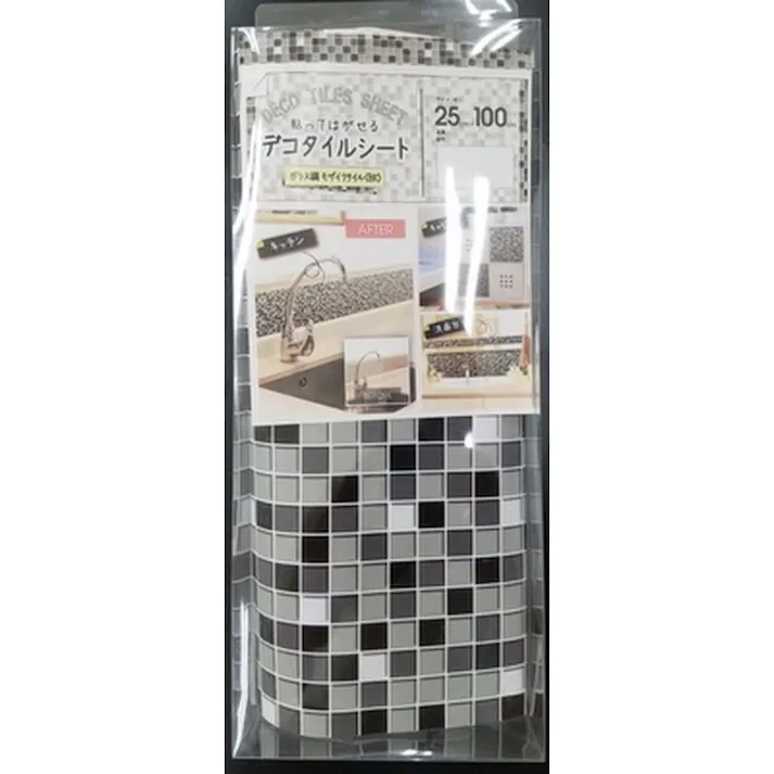 デコタイル DGT-05 モザイクタイル ブラック 25×100cm