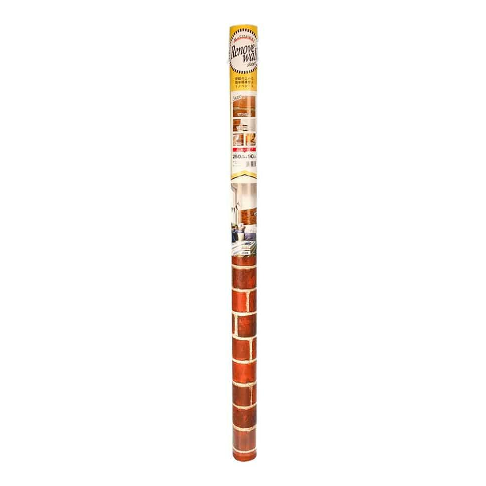 リノベウォール 幅90cm×2.5m 赤レンガ WAS-101 ビニール壁紙・フリース壁紙 リノベウォール 幅90cm×2.5m 赤レンガ WAS-101 ビニール壁紙・フリース壁紙