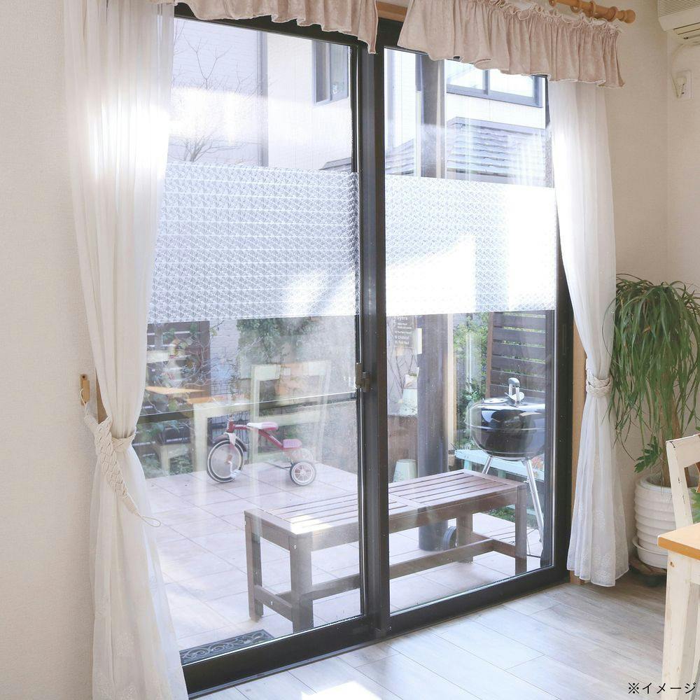 貼ってはがせる窓フィルム LOW-E複層ガラス対応窓飾りシート GHC-4606