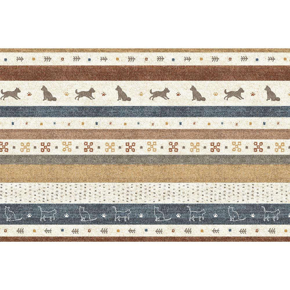 防滑消臭マット INSF200 ギャベ 120×180cm