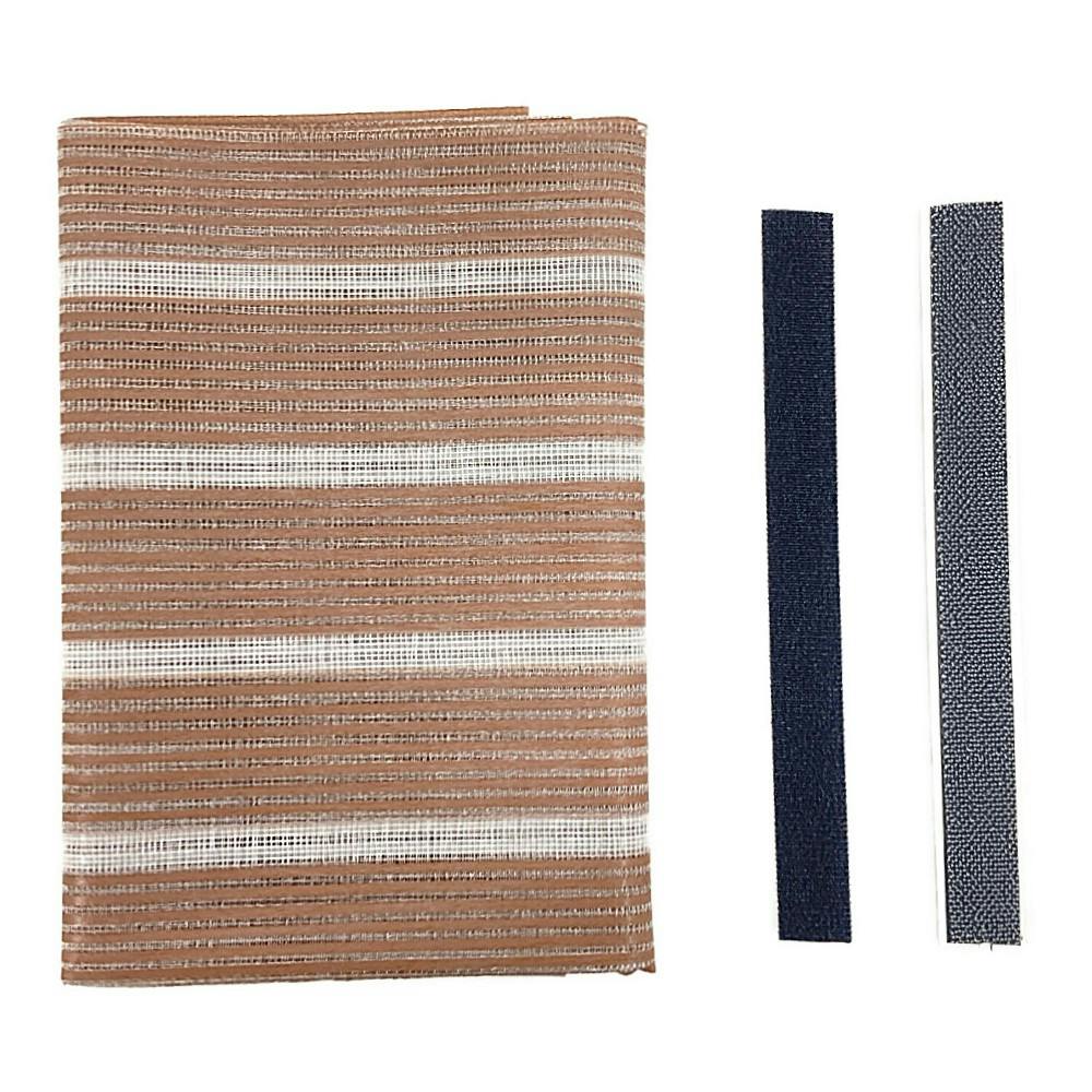 網戸に取り付ける目隠しシート ブラウン SDM-02 90cm×90cm