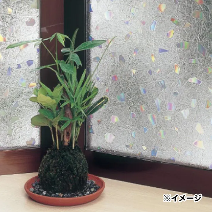 貼ってはがせるLOW-E複層ガラス対応窓飾りシート GHC-9207G 丈92cm×長さ90cm(販売終了)