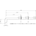 【CAINZ-DASH】ミツギロン 洗濯機用真下排水パイプセット　幅６０×長さ４４１ｍｍ SK-38【別送品】