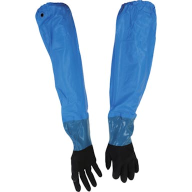 【CAINZ-DASH】三重化学工業 腕カバー付手袋　耐油ハイブリッドロング　Ｌ NO.805-L【別送品】