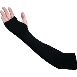 【CAINZ-DASH】三重化学工業 女性用アームカバー エアリー ブラック NO.TK15-BK【別送品】
