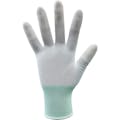 【CAINZ-DASH】三重化学工業 ウレタン手袋　指先コーティング　白　Ｓ　（１０双入り） NO.618-S【別送品】