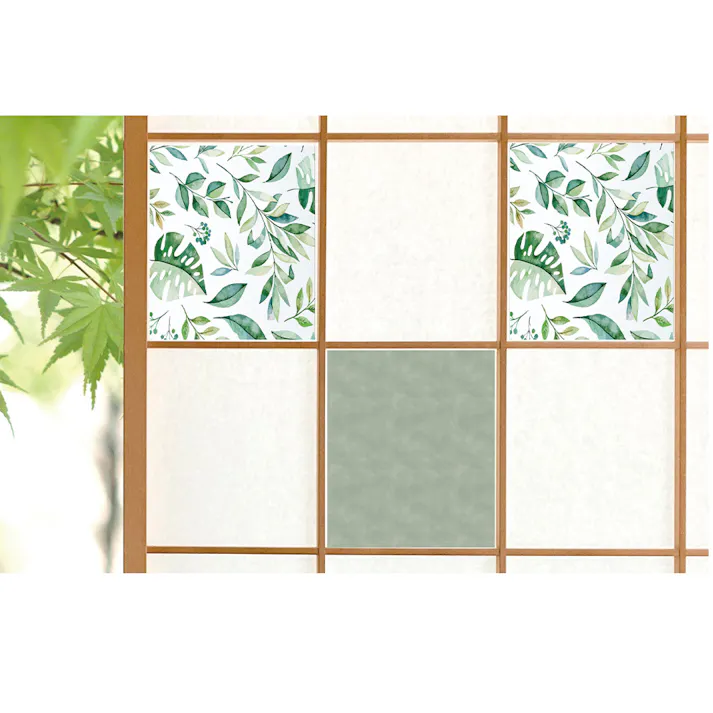 パッチワーク 障子紙 ボタニカル柄SET 26.5cm×28.5cm(1枚のサイズ) 3枚入