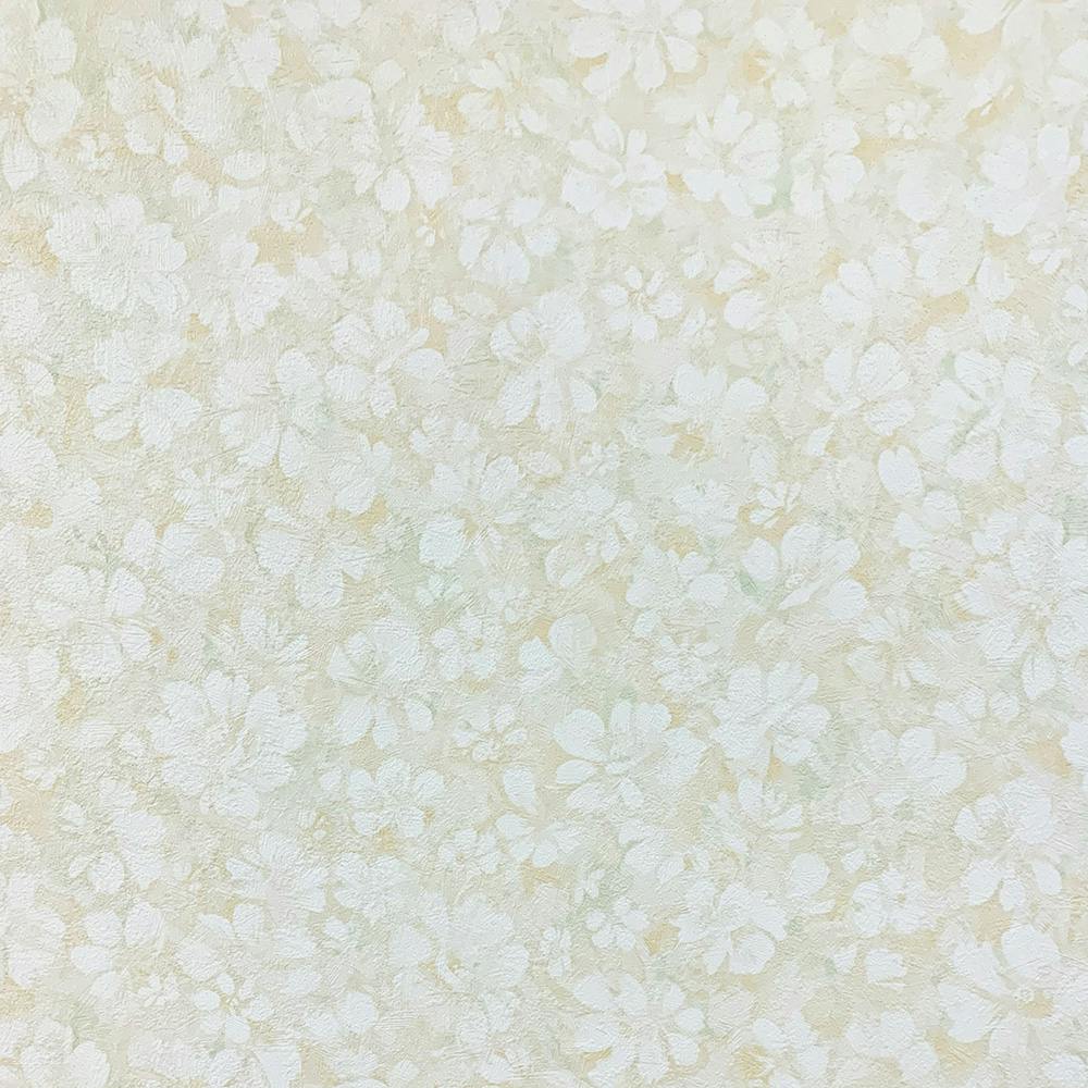 生のり付き壁紙 ホワイト花 92cm×15m 壁紙 生のり付き壁紙 ホワイト花 92cm×15m 壁紙