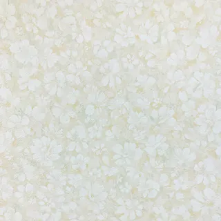 【オンライン限定】生のり付き壁紙 ホワイト花 92cm×15m