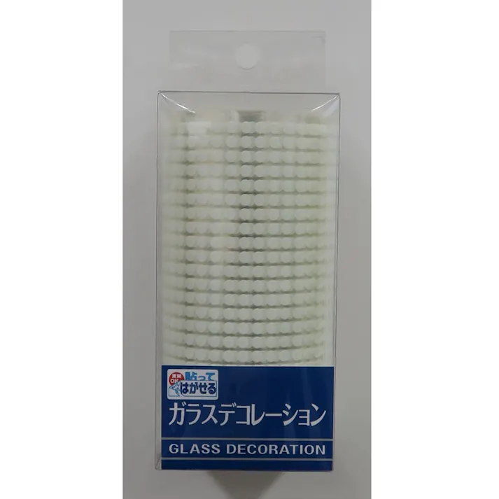貼ってはがせる ガラスデコ ドット DEC257 幅10cm×長さ180cm
