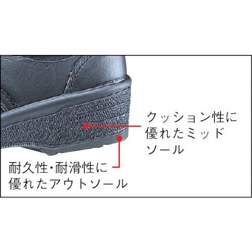 CAINZ-DASH】ミドリ安全 安全靴 紳士靴タイプ ＷＫ３００Ｌ ２６