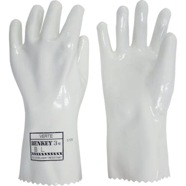 【CAINZ-DASH】ミドリ安全 耐薬品用手袋　ベンケイ３号Ｂ　Ｌサイズ BENKEY-NO3B-L【別送品】