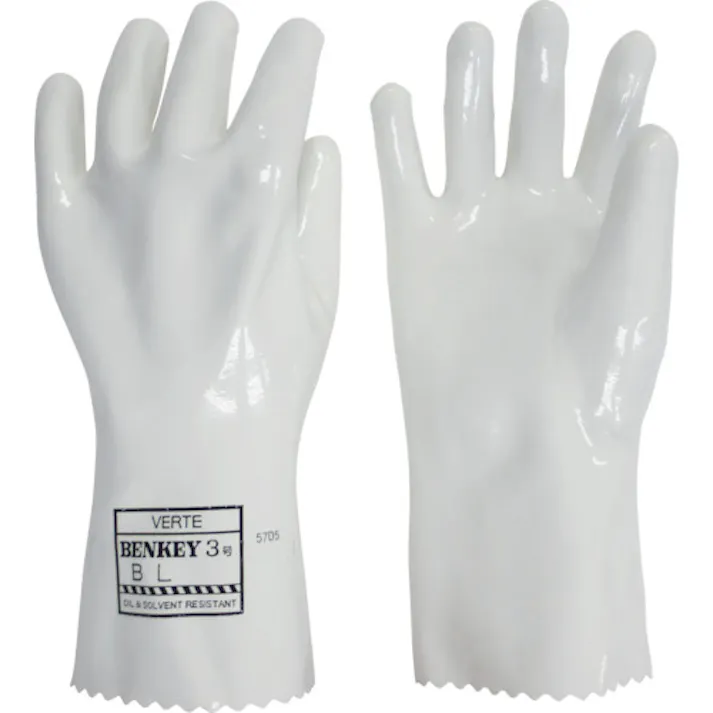 【CAINZ-DASH】ミドリ安全 耐薬品用手袋 ベンケイ3号B Lサイズ BENKEY-NO3B-L【別送品】