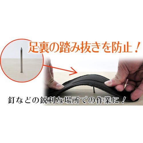 CAINZ-DASH】ミドリ安全 踏抜き防止板入りカップインソール S MSSIS-S