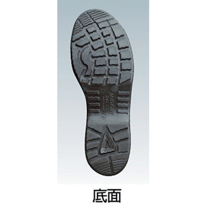 【CAINZ-DASH】ミドリ安全 ウレタン２層底　安全靴　中編上　ＣＦ１２０　２４．０ＣＭ CF120-24.0【別送品】
