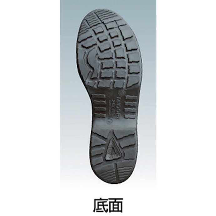 【CAINZ-DASH】ミドリ安全 ウレタン２層底　安全靴　半長靴　ＣＦ１４０　２５．５ＣＭ CF140-25.5【別送品】