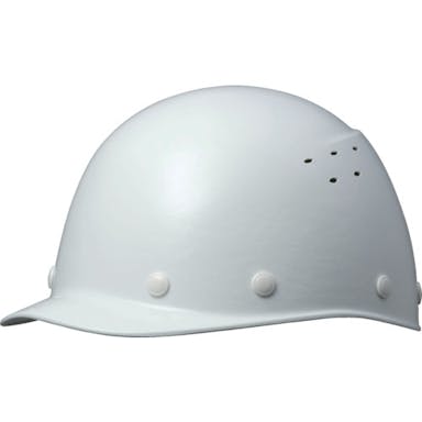 【CAINZ-DASH】ミドリ安全 ＦＲＰ製ヘルメット　野球帽型　通気孔付　ホワイト SC-9FVRA-W【別送品】