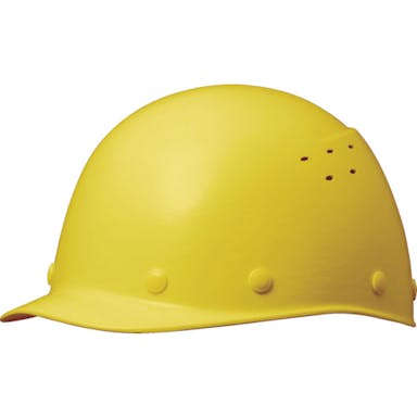 【CAINZ-DASH】ミドリ安全 ＦＲＰ製ヘルメット　野球帽型　通気孔付　イエロー SC-9FVRA-KP-Y【別送品】