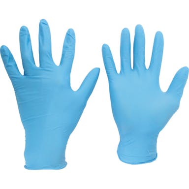 【CAINZ-DASH】ミドリ安全 ニトリル使い捨て手袋　粉なし　青　Ｓ　（１００枚入） VERTE-750K-S【別送品】