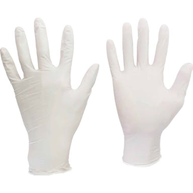 【CAINZ-DASH】ミドリ安全 ニトリル使い捨て手袋　粉なし　白　Ｍ　（１００枚入）【別送品】