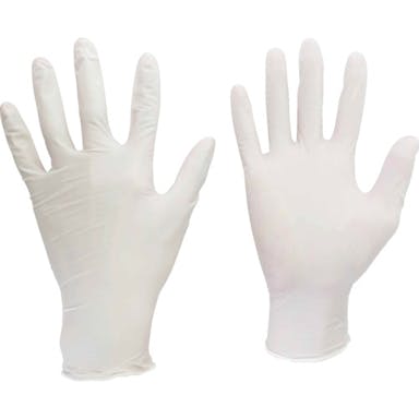 【CAINZ-DASH】ミドリ安全 ニトリル使い捨て手袋　粉なし　白　Ｌ　（１００枚入） VERTE-751K-L【別送品】