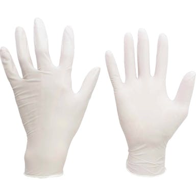 【CAINZ-DASH】ミドリ安全 ニトリル使い捨て手袋　粉付　白　Ｌ　（１００枚入） VERTE-753K-L【別送品】