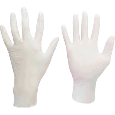 【CAINZ-DASH】ミドリ安全 ニトリル使い捨て手袋　極薄　粉なし　白　Ｓ　（１００枚入） VERTE-711-N-S【別送品】