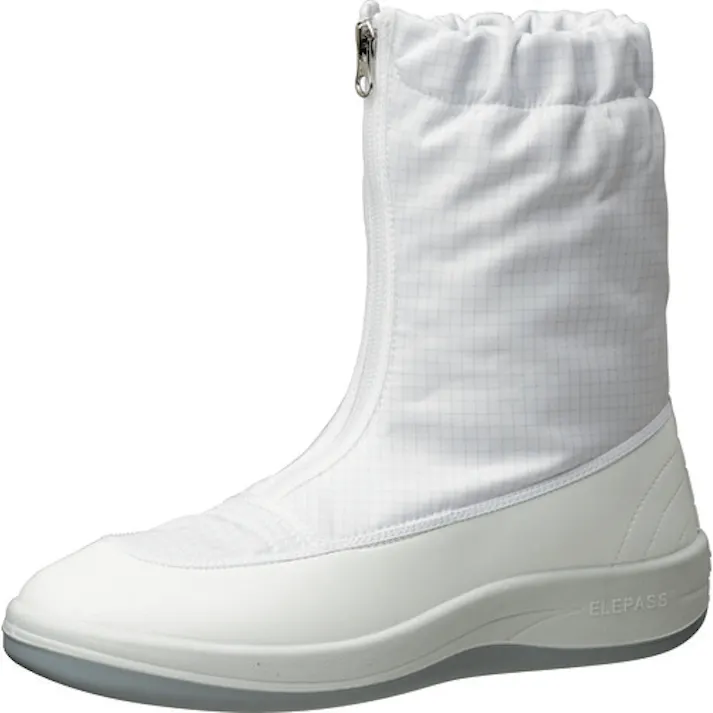 【CAINZ-DASH】ミドリ安全 クリーン静電靴 ハーフフード ファスナー式 SU551 22.5CM SU551-22.5【別送品】