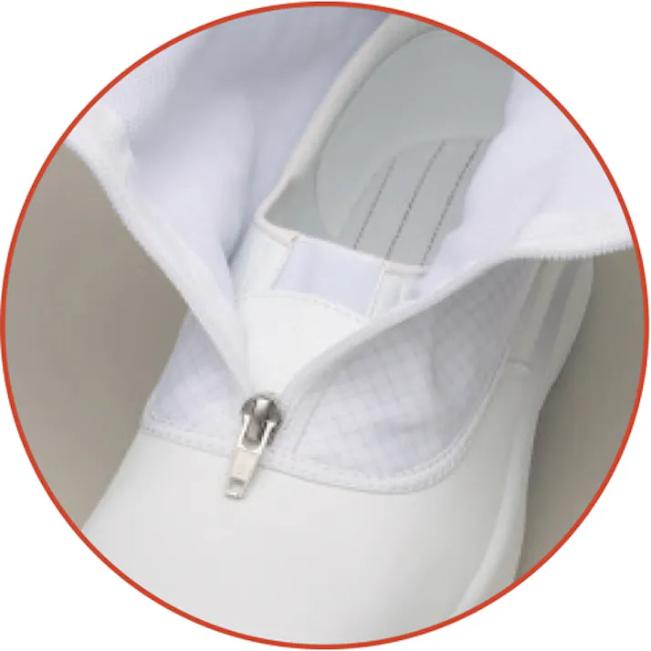 【CAINZ-DASH】ミドリ安全 クリーン静電靴 ハーフフード ファスナー式 SU551 26.5CM SU551-26.5【別送品】