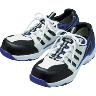 【CAINZ-DASH】ミドリ安全 ワイド樹脂先芯入り通気スニーカー MPV01 22.0CM ※順次、品番:「MPV⇒MV」に変更予定 MPV01-W/BL-22.0【別送品】