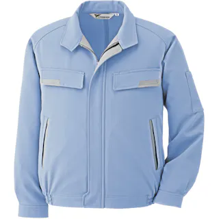 【CAINZ-DASH】ミドリ安全 静電気帯電防止作業服 ブルゾン ブルー サイズM VE73 UE M【別送品】