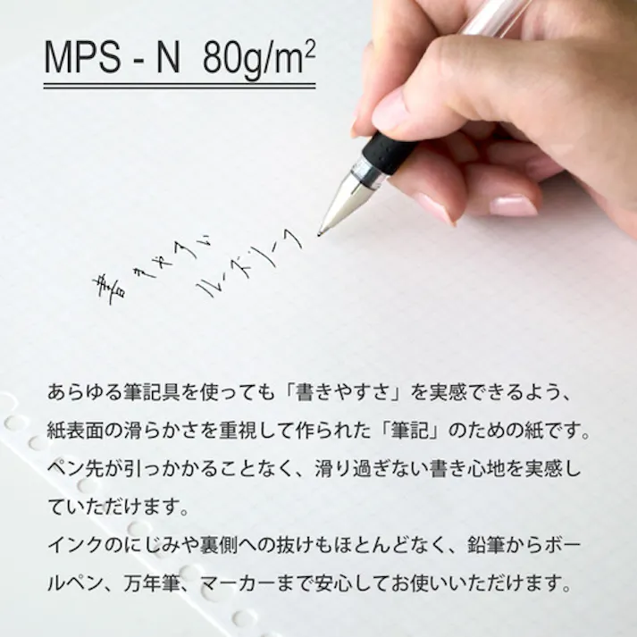 【CAINZ-DASH】マルマン A4 ルーズリーフ 5mm方眼罫100枚 L1107H【別送品】