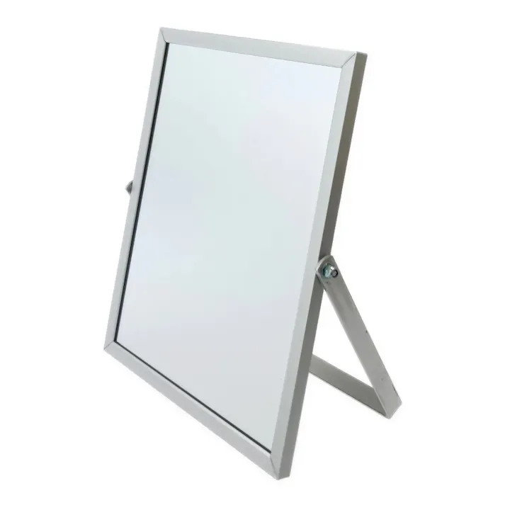 アルミフレーム卓上ミラー J-1 シルバー