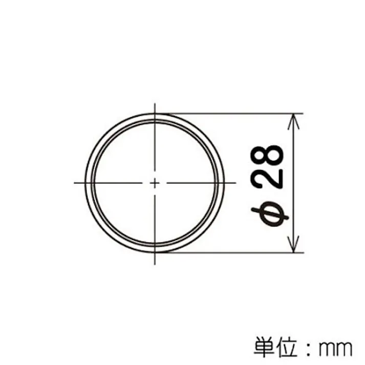 イレクターパイプ アイボリー H-2000SIVO 2m S