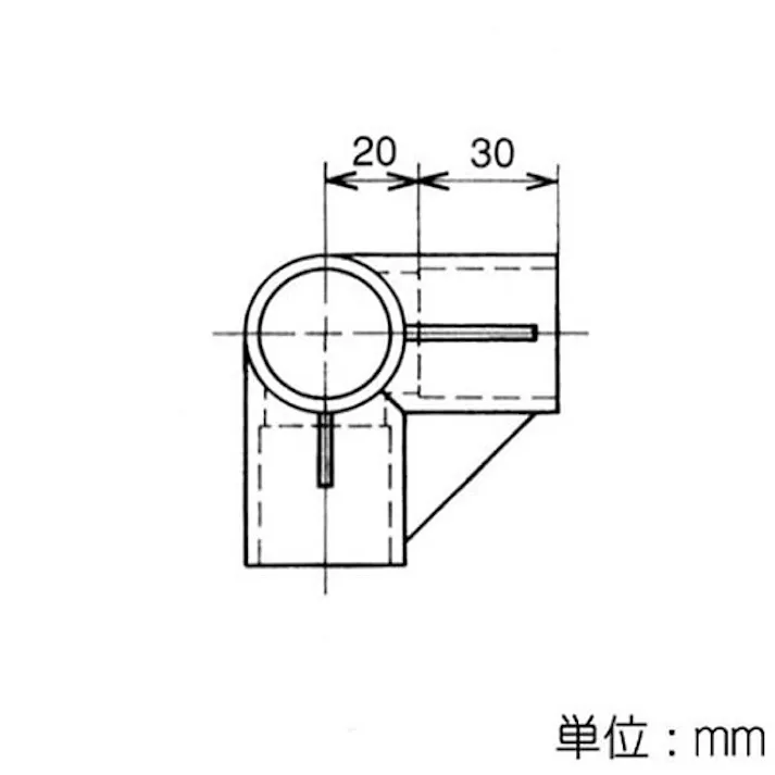 イレクター ジョイント アイボリー J-4-S-IVO