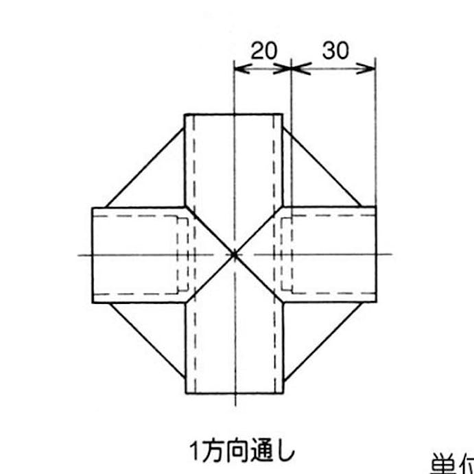 矢崎化工 イレクター ジョイント アイボリー J-6B-S-IVO