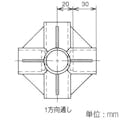 矢崎化工 イレクター ジョイント アイボリー J-15B-S-IVO