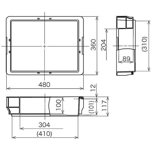 CAINZ-DASH】矢崎化工 ポリテナー 14L PT－14 ライトグレー PT