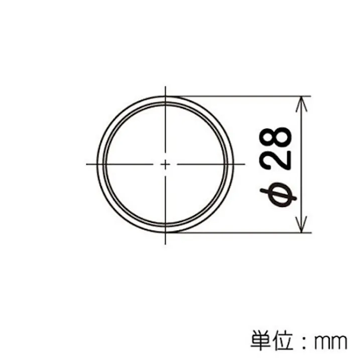 イレクターパイプ アイボリー H-300-S-IVO 0.3m S