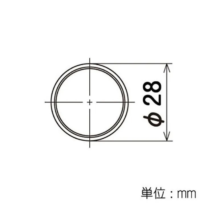 イレクターパイプ アイボリー H-600-S-IVO 0.6m S