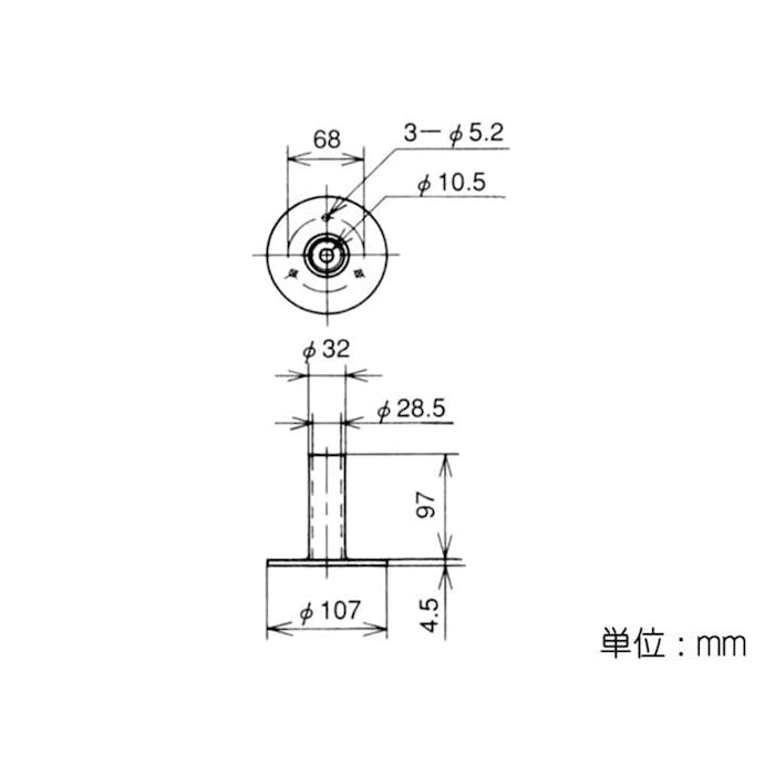 矢崎化工 イレクター パイプスタンドシングル EF-1206S-S