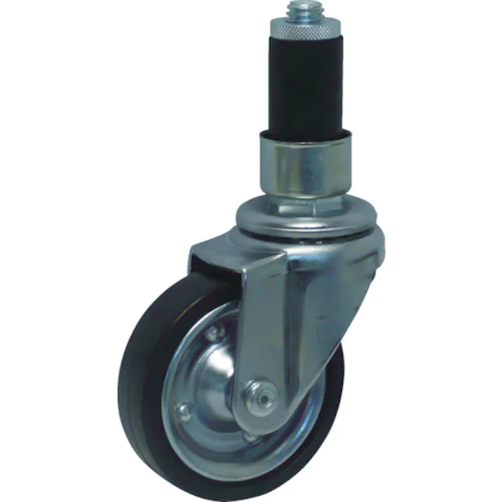 【CAINZ-DASH】矢崎化工 パイプキャスター 車輪径Φ100 自在車 導電ゴム車輪 YGR-100E YGR-100E【別送品】