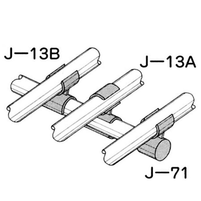 矢崎化工 イレクター ジョイント ブラック J-71-S-BL