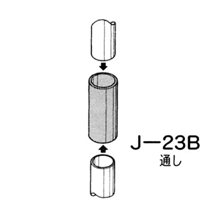 イレクター ジョイント ブラック J-23B-S-BL